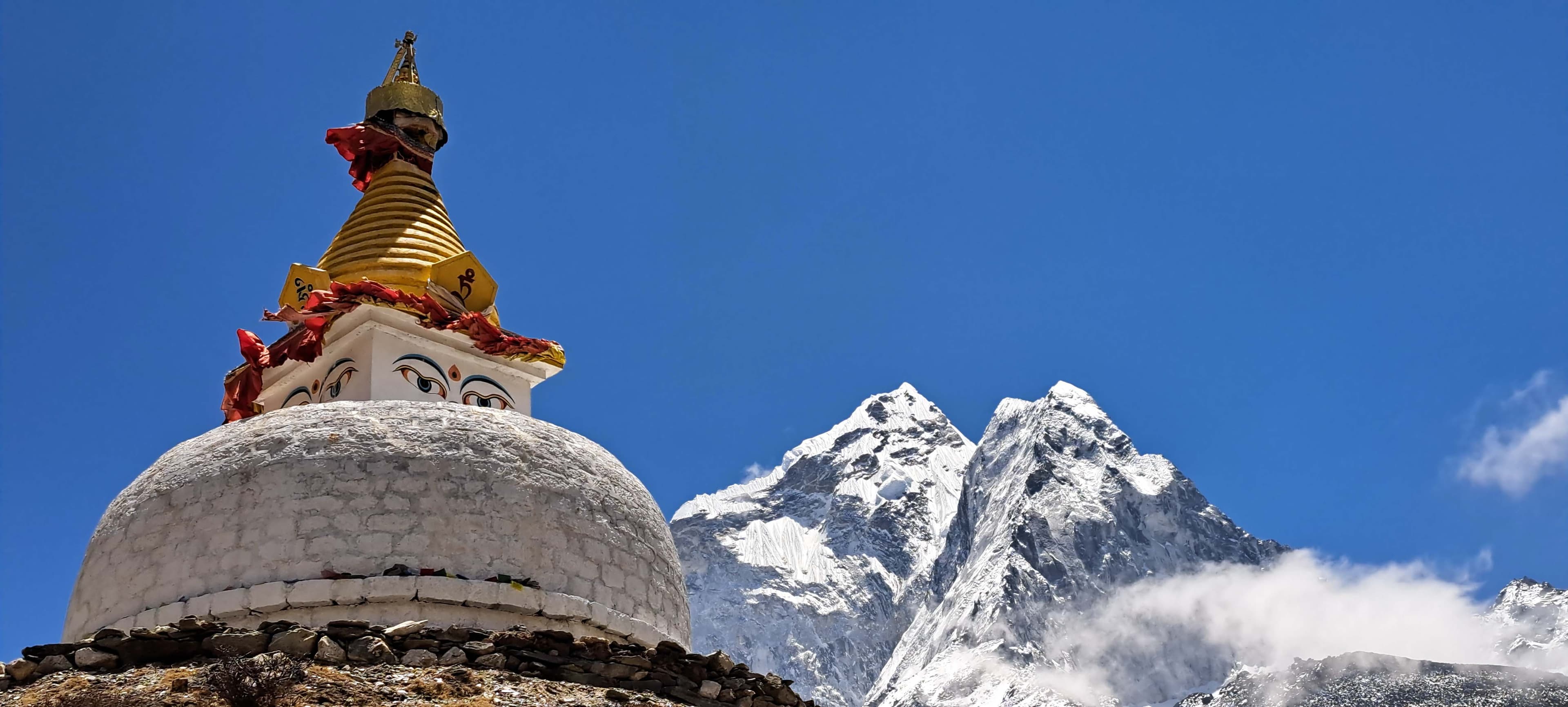 Gumba found during trekking in everest region captured by Trek 8586, experiencing Everest Base Camp Trek