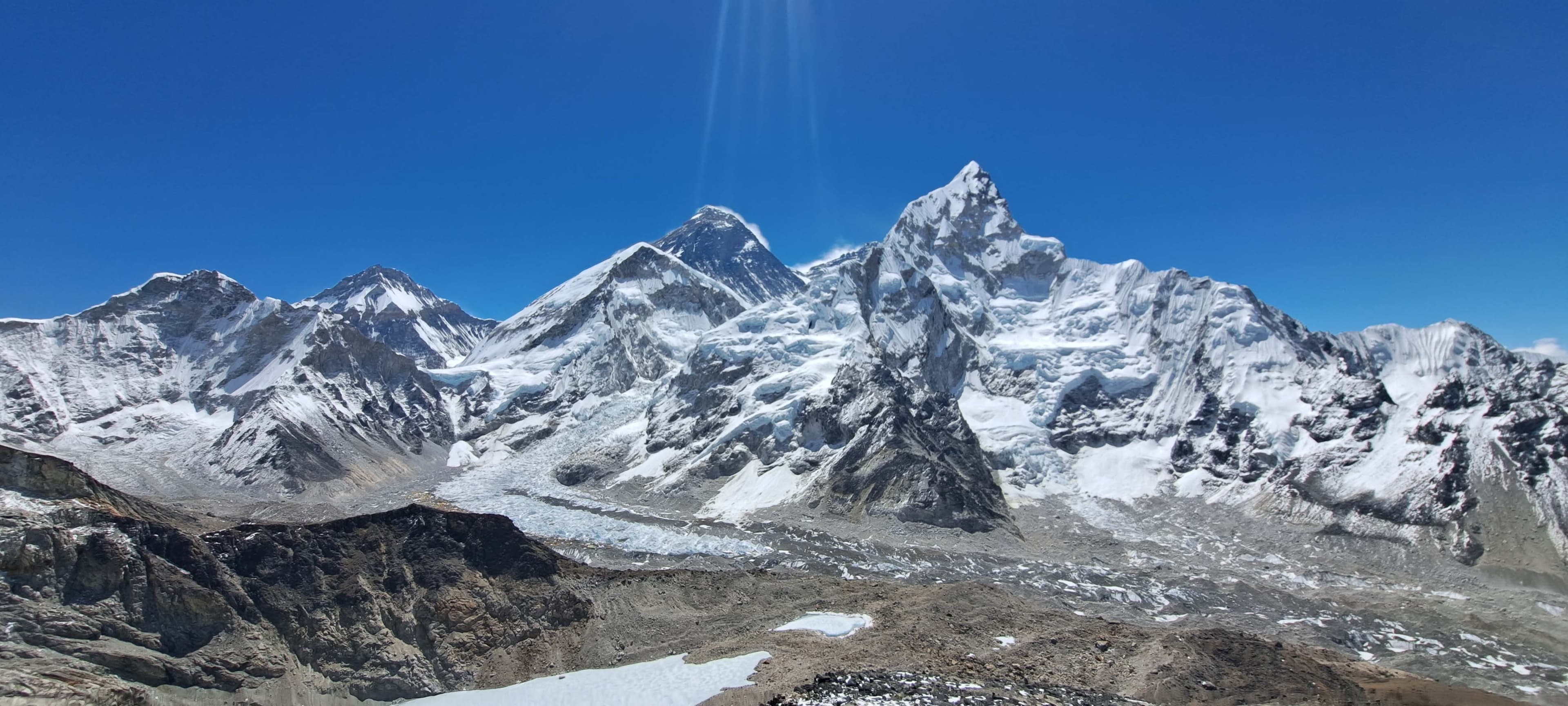 Trekking in Everest Region on Trek 8586, heading to the iconic Everest Base Camp