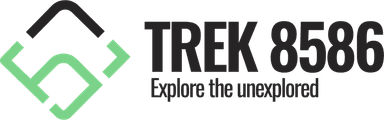 Trek 8586 Logo, representing the spirit of adventure and trekking in the Kanchenjunga Region